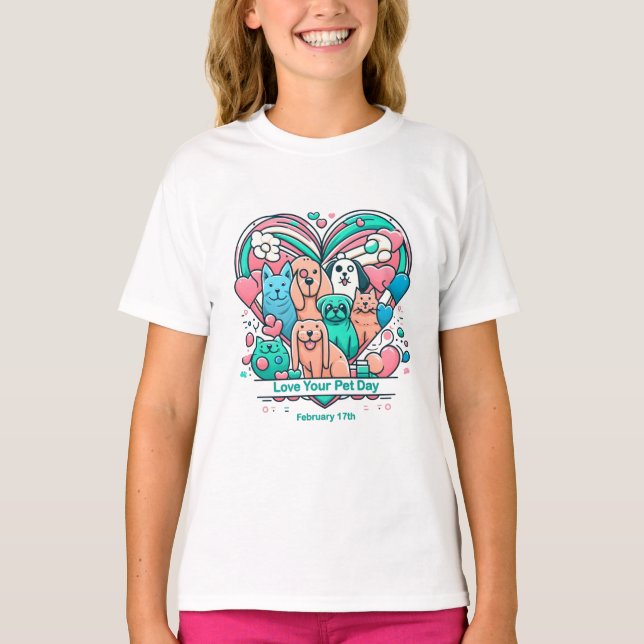 Camiseta 17 de febrero Ama a tu Mascota (Anverso)