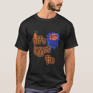 Camiseta 17 más grande fanático del jugador de baloncesto n