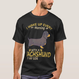 Camiseta 17 Me despierto cada mañana con un Dachshund a mi