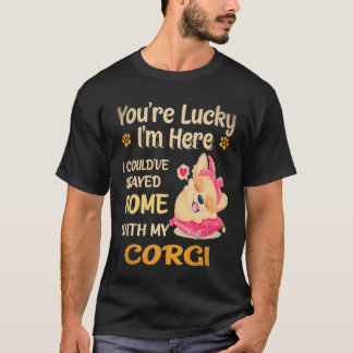 Camiseta 17 Podría haberme quedado en casa con Corgi
