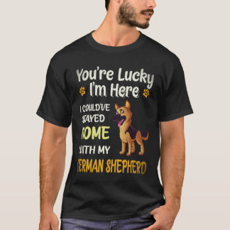 Camiseta 17 Tienes Suerte De Que Esté Aquí Podría Haberme Q