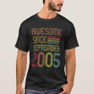 Camiseta 17th Birthday 17 Years Old Awesome Since Septembe