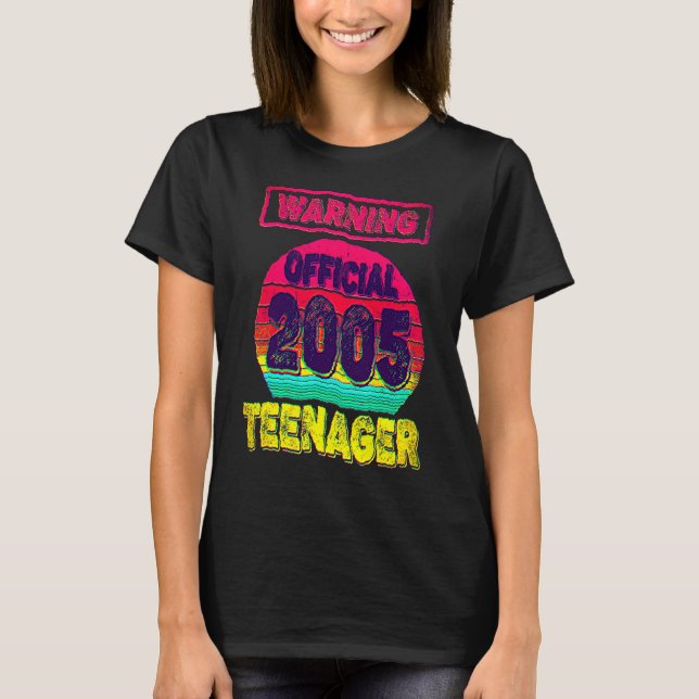 Camiseta 17th Birthday Born In 2005 Men Women 17yrs Old Tee (Anverso)