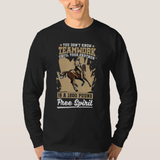 Camiseta 1800 Pound Free Spirit Equestrian Horseback Riding