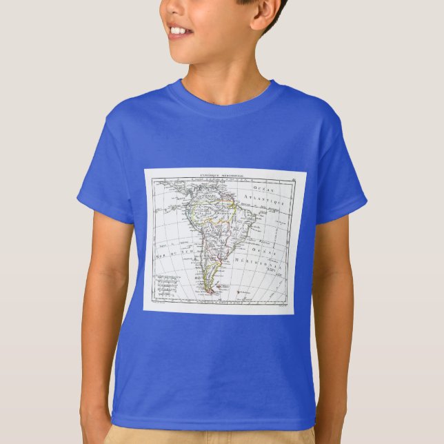 Camiseta 1806 mapa - L'Amérique Méridionale (Anverso)