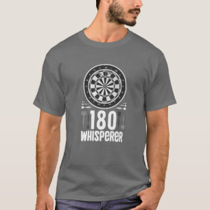 Camiseta 180 Darts Whisperer Funny Dart Player Dartboard Hu
