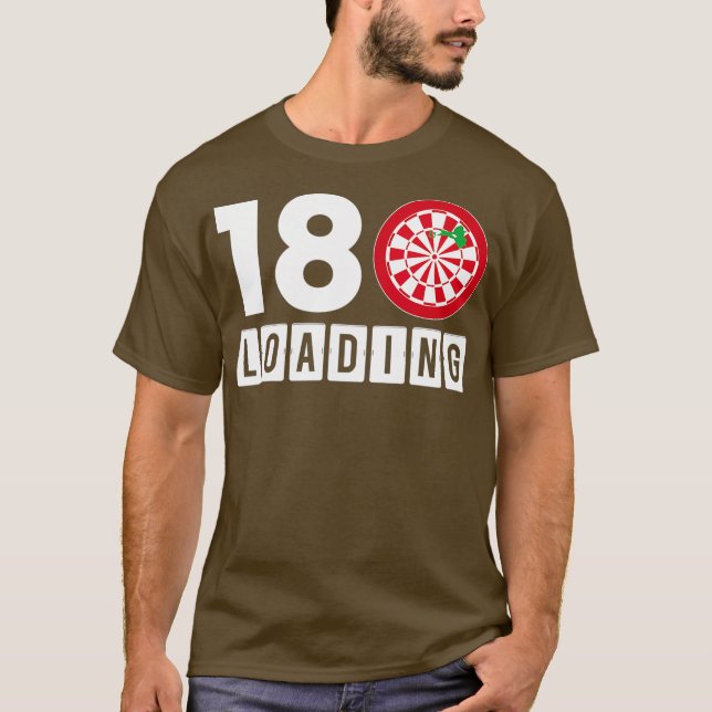 Camiseta 180 Jugador Darts Dart de carga (Anverso)