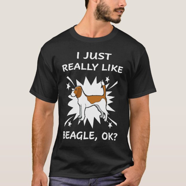 Camiseta 183 Me Gusta Realmente Beagle (Anverso)