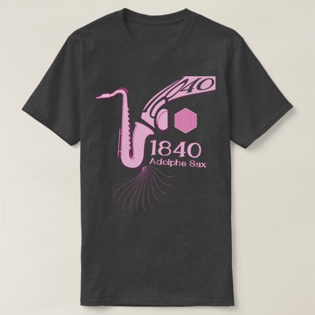 Camiseta 1840 El nacimiento de la música saxofónica (Diseño del anverso)