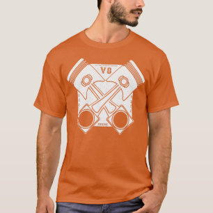 Camiseta 18436572 V8 Blanco con problemas