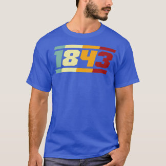 Camiseta 1843 Retro Typography