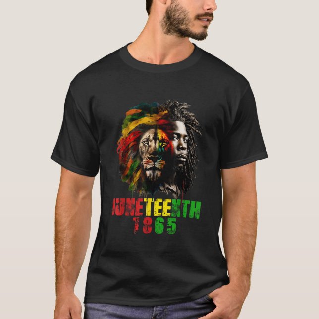 Camiseta 1865 de junio se celebra la liberación de los afro (Anverso)