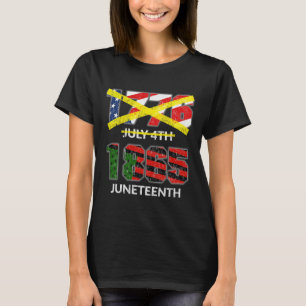 Camiseta 1865 - No el 4 de julio de 1776 Bandera del Día de