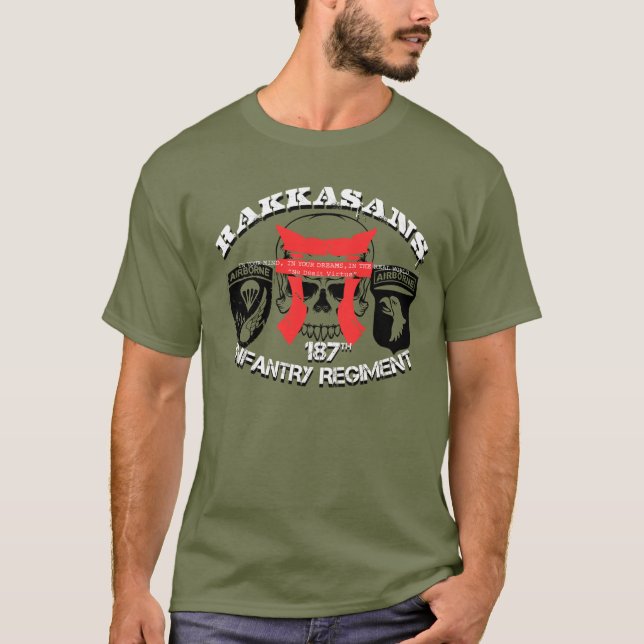 Camiseta 187o Infantería RAKKASANS "Warzone " (Anverso)
