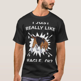 Camiseta 189 Me Gusta Realmente Beagle