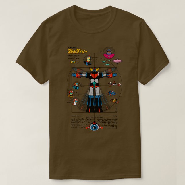 Camiseta 189b Grandizer DaVinci Color (Diseño del anverso)