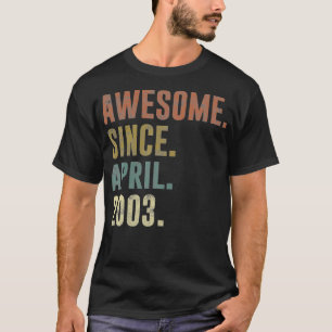 Camiseta 18.ª cosecha de cumpleaños retro impresionante des