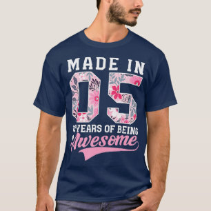 Camiseta 18.ª Fe De Cumpleaños Para Chicas Realizada En 200