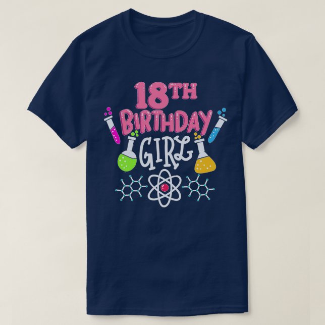 Camiseta 18.ª Fiesta de Química de Ciencia y Biología (Diseño del anverso)