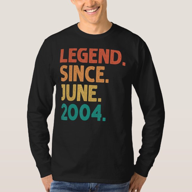 Camiseta 18.ª leyenda de cumpleaños desde junio de 2004 18  (Anverso)