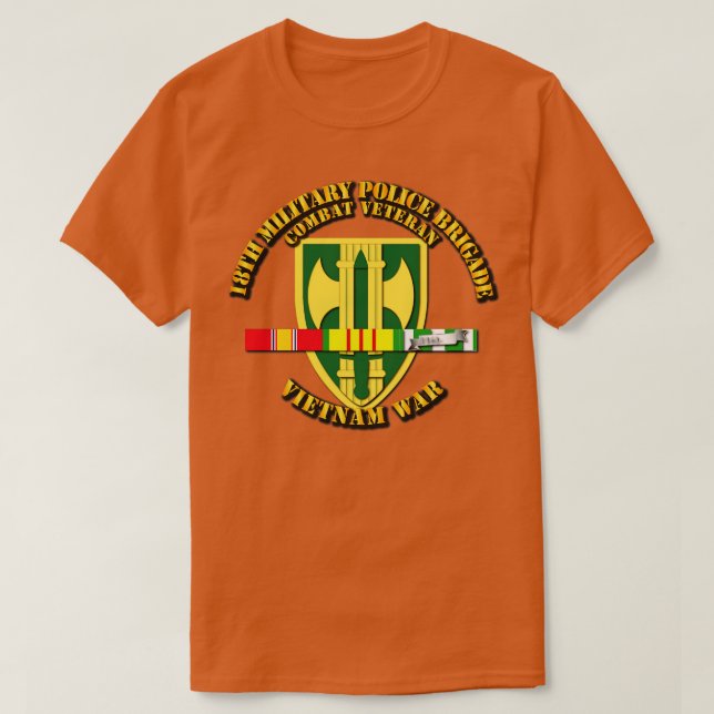 Camiseta 18.ª MP Bde Vietnamw SVC Ribbons (Diseño del anverso)