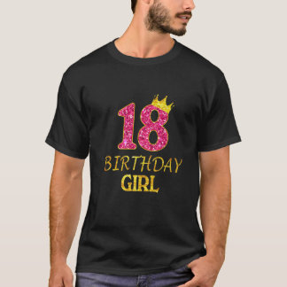 Camiseta 18.ª Princesa Chica De Cumpleaños De 18 Años De Ed