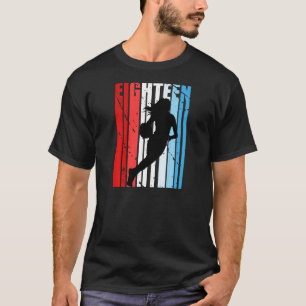 Camiseta 18.º Baloncesto Cumpleaños Retro Vintage angustiad