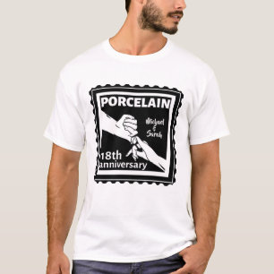Camiseta 18.º boda aniversario porcelana tradicional