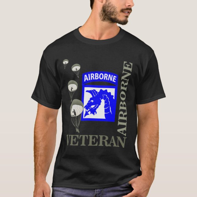 Camiseta 18.º Cuerpo Aéreo Veterano Paracaidista Veteranos  (Anverso)