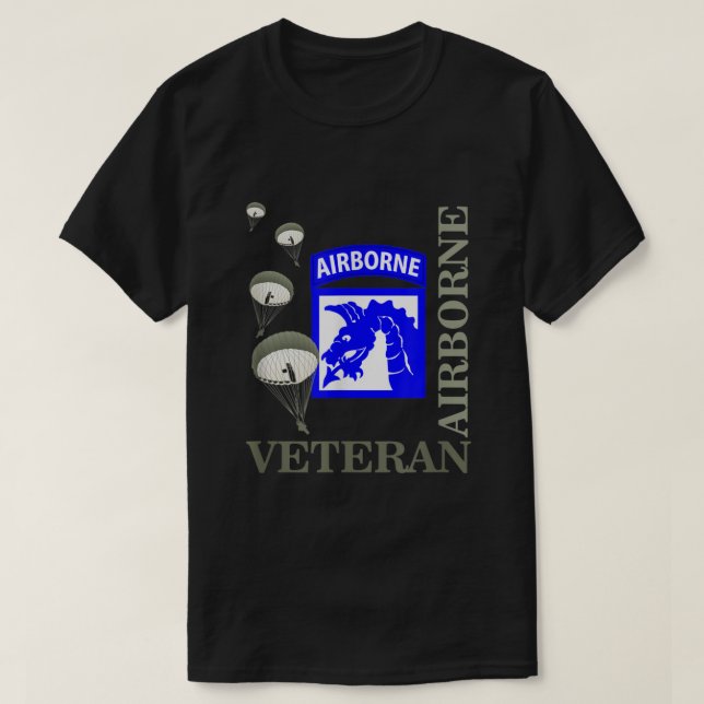 Camiseta 18.º Cuerpo Aéreo Veterano Paracaidista Veteranos  (Diseño del anverso)