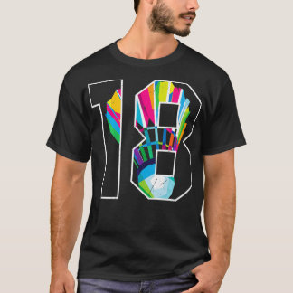 Camiseta 18.º cumpleaños Badminton Player 18 Ye