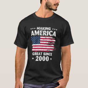 Camiseta 18.º Cumpleaños Haciendo A Estados Unidos Grande D