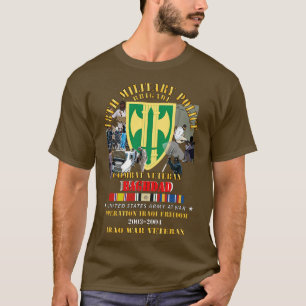 Camiseta 18.º parlamentario Bde Iraq Vet w BAGHDAD OIF 2003