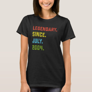 Camiseta 18.º regalo de cumpleaños legendario desde julio d