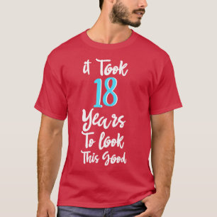 Camiseta 18.º regalo de cumpleaños para niños y chicas adul