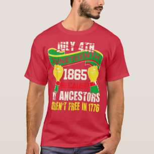 Camiseta 18.65 orgullo africano de historia negra