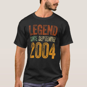 Camiseta 18 Aniversario de Septiembre Nacido 18 años de ley