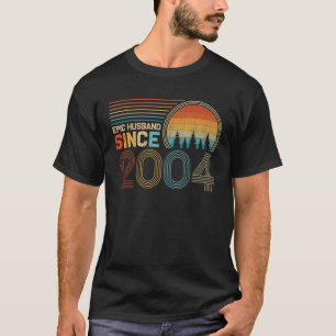 Camiseta 18° Aniversario del Boda por su épico marido Sinc
