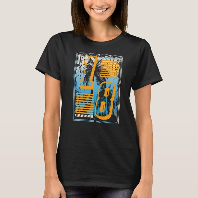 Camiseta 18 años 18 cumpleaños 11 (Anverso)