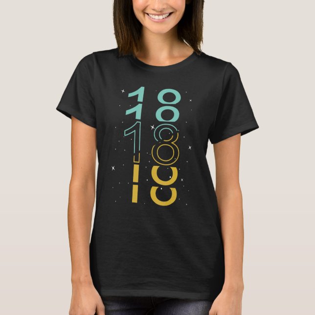Camiseta 18 años 18 cumpleaños 28 (Anverso)