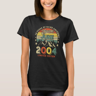 Camiseta 18 Años Aterradores Desde Junio 2004 Vin