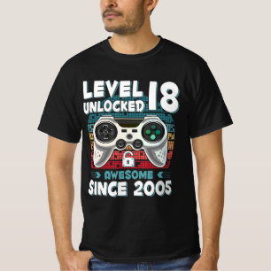 Camiseta 18 años BDay Son Boy Fun Gamer 18 años
