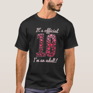 Camiseta 18 Años Chica Cumpleaños 18º Chica Cumpleaños