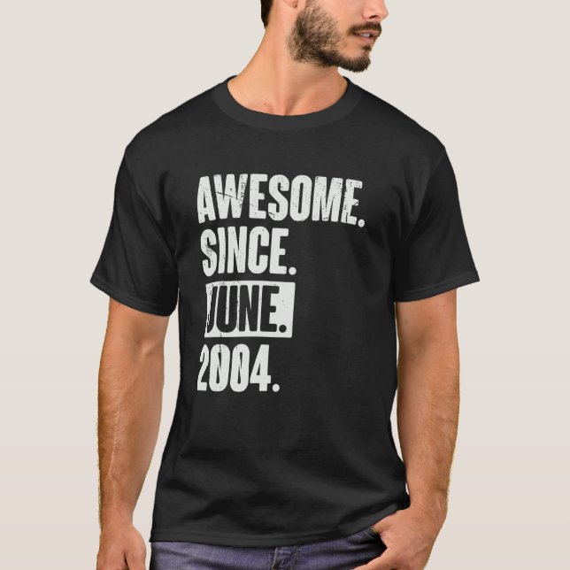 Camiseta 18 años de edad 18º cumpleaños impresionante desde (Anverso)