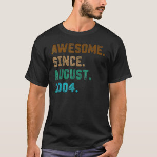 Camiseta 18 años de edad increíble desde agosto de 2004 18º