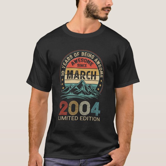 Camiseta 18 años de edad increíble desde marzo de 2009 (Anverso)