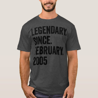 Camiseta 18 años legendarios desde febrero de 2005 18º naci