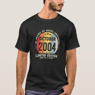 Camiseta 18 años Octubre 2004 18º cumpleaños