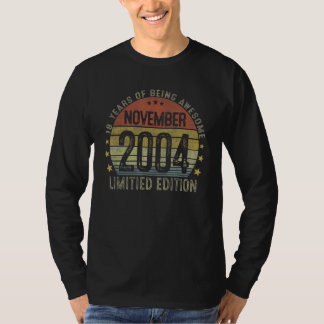 Camiseta 18 años Vintage Noviembre 2004