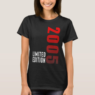 Camiseta 18 Birthday Limited Edition 18 Years 2005 Funny 1
